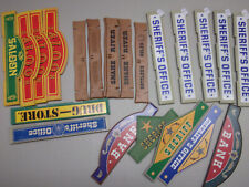 Playmobil Western Schilder für Häuser Saloon Sheriff office Bank Drug Store