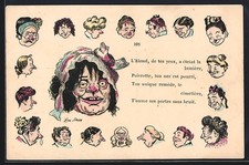 Alte Frauen mit Schnapsnasen