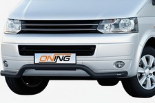 Frontbügel für VW T5 2003-2015 SCHWARZ 70mm breit Edelstahl Gutachten