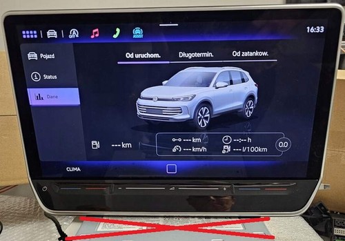 Display lcd 14a919605 - lcd, vw