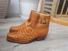 Stiefeletten Straußenleder