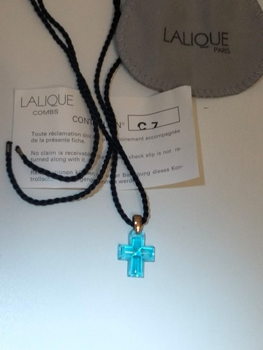 Lalique paris kreuz anhänger - lalique,