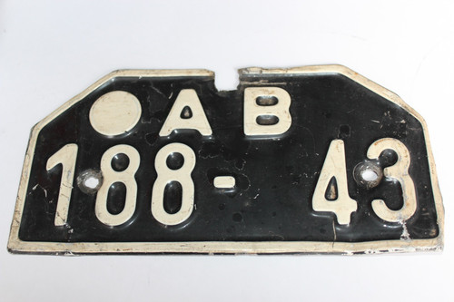 Altes motorrad nummernschild - motorrad,