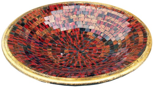 Runde mosaikschale - runde,