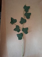 5 STK Sebnitzer Kunstblume Zeig Efeu Blätter,  Handwerkskunst Länge 50cm K50