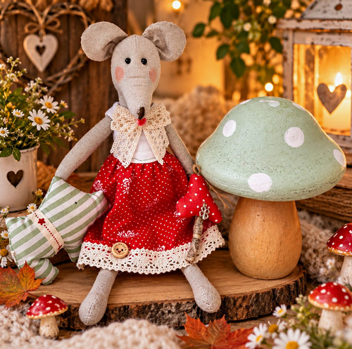 Handmade hygge tilda maus - tilda,