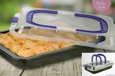 Kuchenform Kuchenblech Auflaufform Backblech Partycontainer Backform mit Deckel