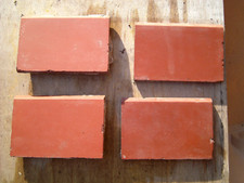 4 alte Sockel Fliesen Sockelfliesen Bodenfliesen 15 x 10 cm