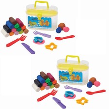 Knete: 2 Koffer 32 Stangen und