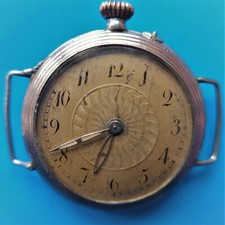 DAMEN TASCHENUHR, Silber - 0,800, Umbau zur Armbanduhr, funktioniert, ca. 1915