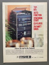 Fisher Stereoanlage System 2700 HiFi 1983 Vintage Ad Werbung Reklame