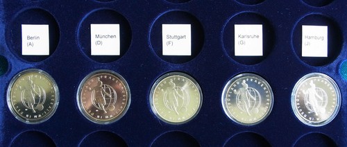 Gedenkmünzen - 5x, 10€