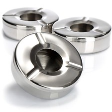 Aschenbecher aus edelstahl - 3x,