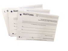 6 x QUITTUNGSBLOCK für