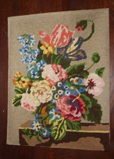 Gobeline, Stickbild -  Blumenstrauß