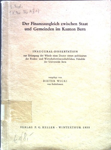 Der finanzausgleich zwischen - der,