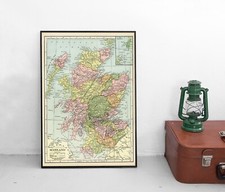 Landkarte Schottland / United