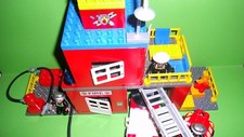 Lego Duplo Feuerwehr Station,Löschzug-Drehleiter, mit Licht&Sound,Quad,Zubehör,