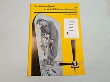 Prospekt Infoblatt Wacker
