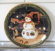 Teller - Winter Motiv - Porzellan - Adler Ihre Modemarke 26,5 cm