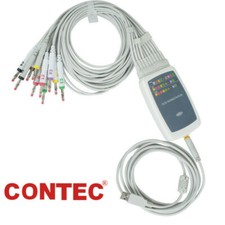 CONTEC PC base Ruhe-EKG-Workstation, 12-Kanal-EKG-Maschinen rekorder + Software