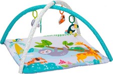 Fillikid Baby Gym Spiel Bogen Krabbel Erlebnis Decke Matte SAFARI bunt 75x75cm