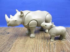 Nashorn mit Baby Tiere Tierpark Safari Afrika Figur Playmobil G389