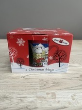 Fiona Leigh Weihnachtstassen x 4 Geschenkset (jede Tasse enthält ein Glühweinrezept)