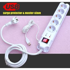 SURGE PROTECTOR MASTER SLAVE STECKDOSE STECKDOSENLEISTE MASTERSLAVE USB M319