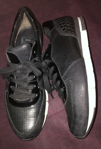 Sneaker schwarz nieten echt - schwarz,
