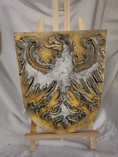 Wappenschild Holz geschnitzt ehemaliges Deutsches Wappenmuseum --  Preußen