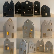 Windlicht Haus Keramik Kerzen
