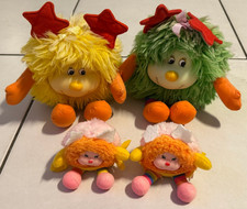 2 x Regina Regenbogen Rainbow Brite Sternwicht  Sternenwichtel + 2 x Baby Mattel