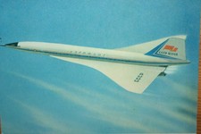 AK Airliner Postcard  Flugzeug AEROFLOT TU-144 airline issue