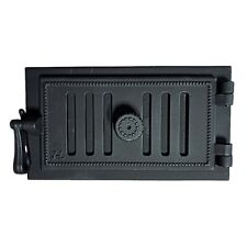 Innbee® Revisionstür Gußeisen 340 x 190 Gusseisen Kacheltür Backofentür Schwarz