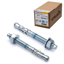 STRÜBER Schwerlastanker Bolzenanker Keilanker Schwerlastdübel verzinkt M8 - M16