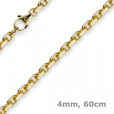 4mm Kette Collier Ankerkette