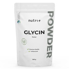Glycin Pulver 500 g ohne Zusätze - hochdosiert + vegan - Aminosäure - 100% rein