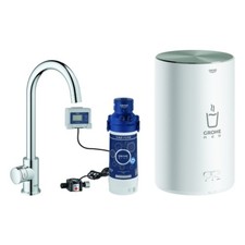 GROHE Red Mono Standventil und Boiler Größe M, C- Auslauf, 30085001, Farbe: