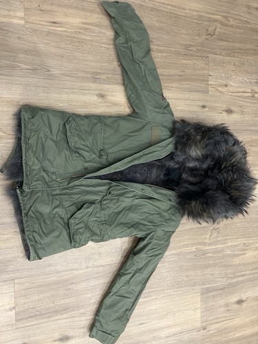 Damen parka grün grau - parka, grün/grau