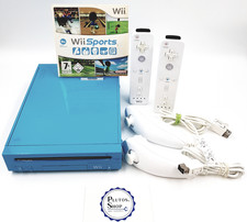 Nintendo Wii Konsole hellblau original Controller Remote Nunchuck Sports Bundle