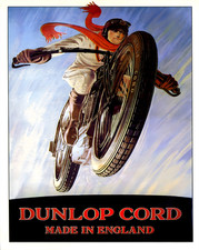 Retro Dunlop Cord Poster