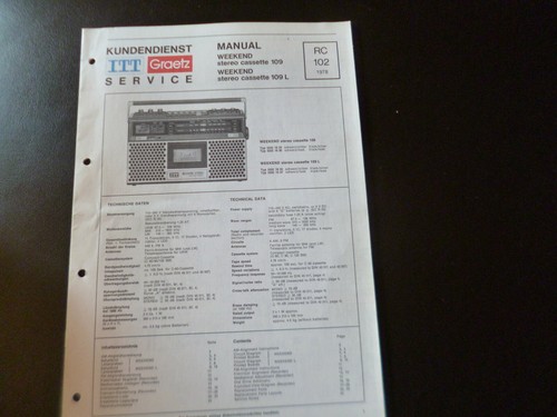 Original service manual - original,