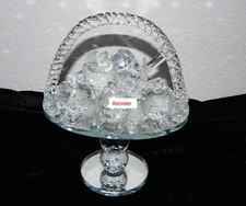 Obstschalle aus Glas und Kristall - Skulptur -