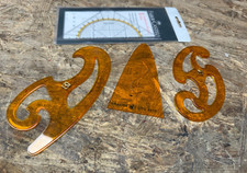 Konvolut Lineal Kurven-Schablone Geo-Dreieck Parabel Brause, Faber Castell