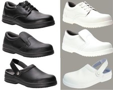 Arbeitsschuhe S2 Sicherheitsschuhe Kochschuhe Weiß Schwarz Schnürer Slipper Clog