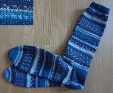 Selbstgestrickte, handgestrickte Socken aus Regiawolle in Gr.43/44 (55)