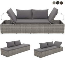 Gartenbett Poly Rattan