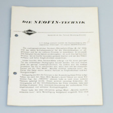 Tetenal Prospekt ( Broschüre ) Die Neofin - Technik 7. Auflage