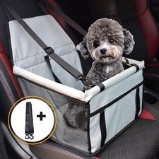 Hunde Autositz Vorder/Rücksitz Rückbank Hundesitz Auto 40 x 37 x 22cm Grau